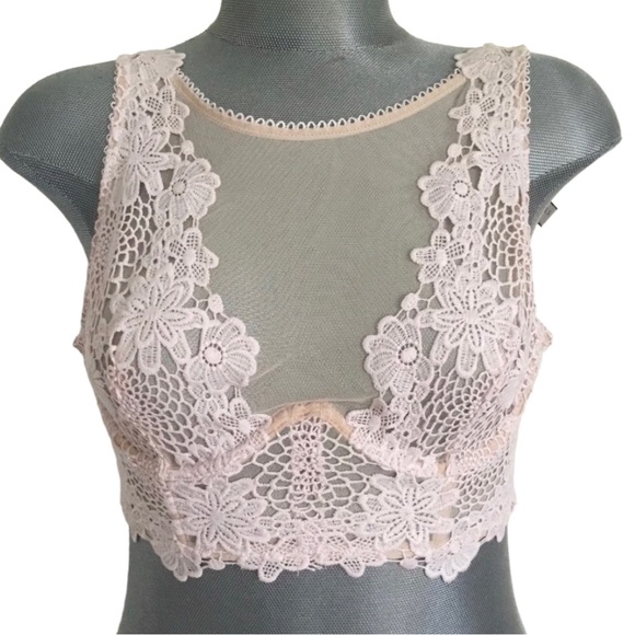 Victoria's Secret Other - NWOT Victoria’s Secret Dream Angel Pink Daisy Lace Underwire Bra